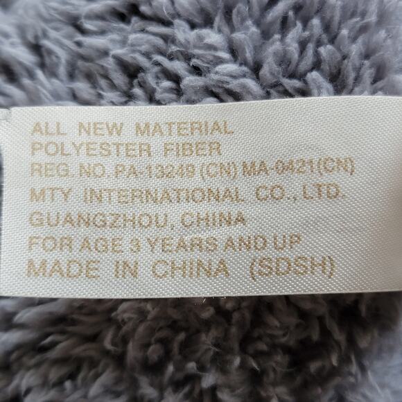 Dan Dee Teddy Bear Plush 13" Valentines Day Gray‎ Love Embroidered Sitting Gift - Picture 7 of 7